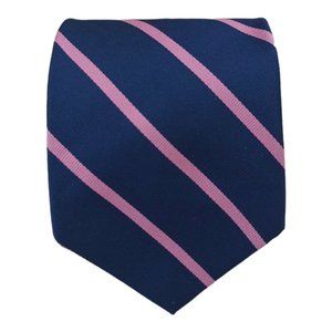 🆕BROOKS BROTHERS MAKERS Blue Striped Silk Tie USA 59"/ 3.7" NWOT